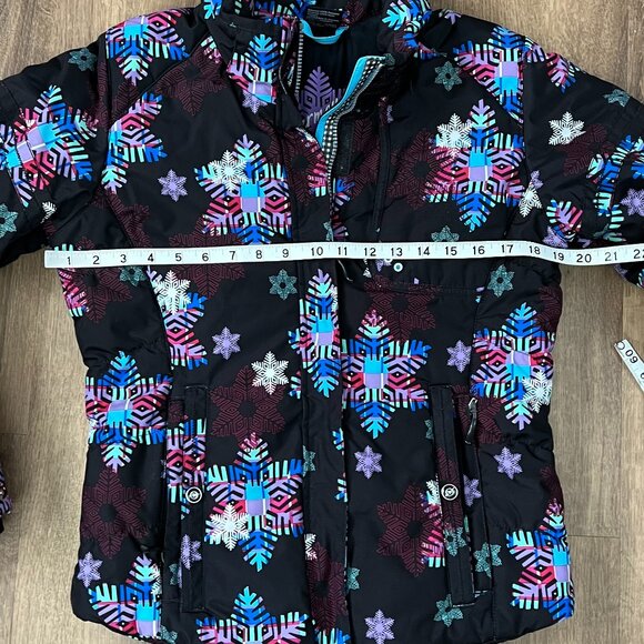 Obermeyer Snowflake Ski Jacket Black Sz Junior 16 - Picture 6 of 15